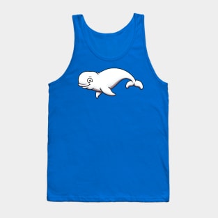 Cute White Whale Tank Top